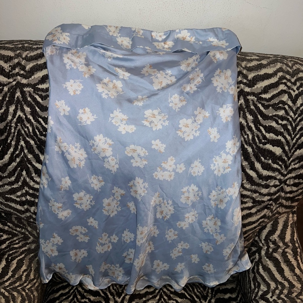 Blue floral dress